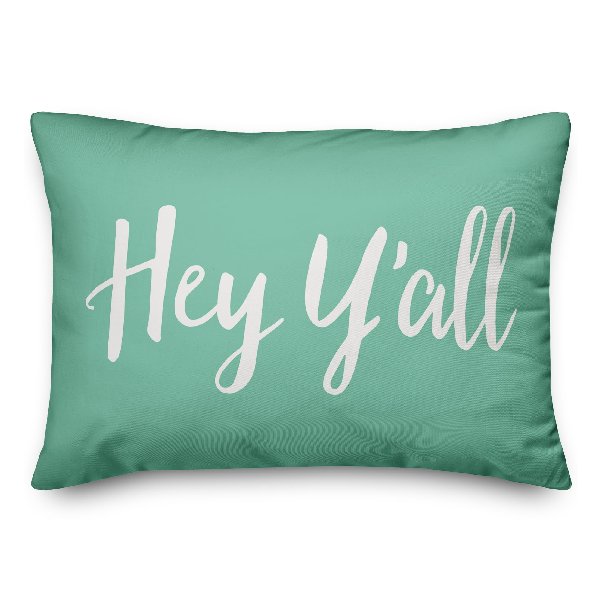 Creative Products Hey Y'all Bold Script Mint 14x20 Indoor / Outdoor Pillow