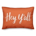 thumbnail image 1 of Creative Products Hey Y'all Bold Script Orange 14x20 Indoor / Outdoor Pillow, 1 of 2