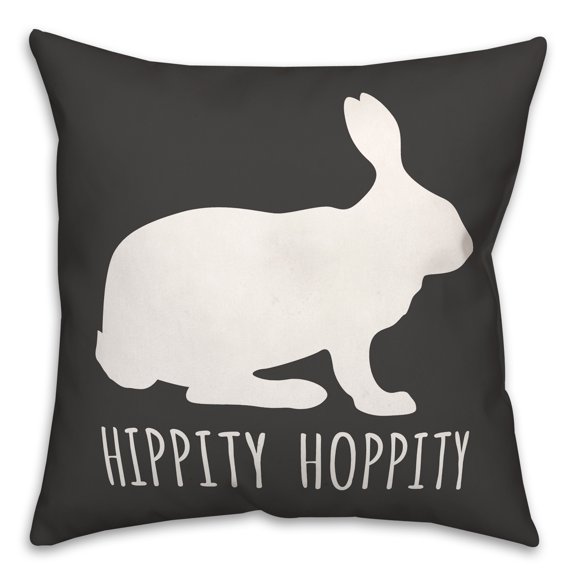 Creative Products Hippity Hoppity 18 x 18 Spun Poly Pillow