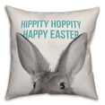 thumbnail image 1 of Creative Products Hippity Hoppity Happy Easter 18x18 Spun Poly Pillow, 1 of 1