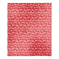 thumbnail image 1 of Creative Products Ho Ho Ho Pattern 50 x 60 Faux Shearling Fleece Blanket, 1 of 3
