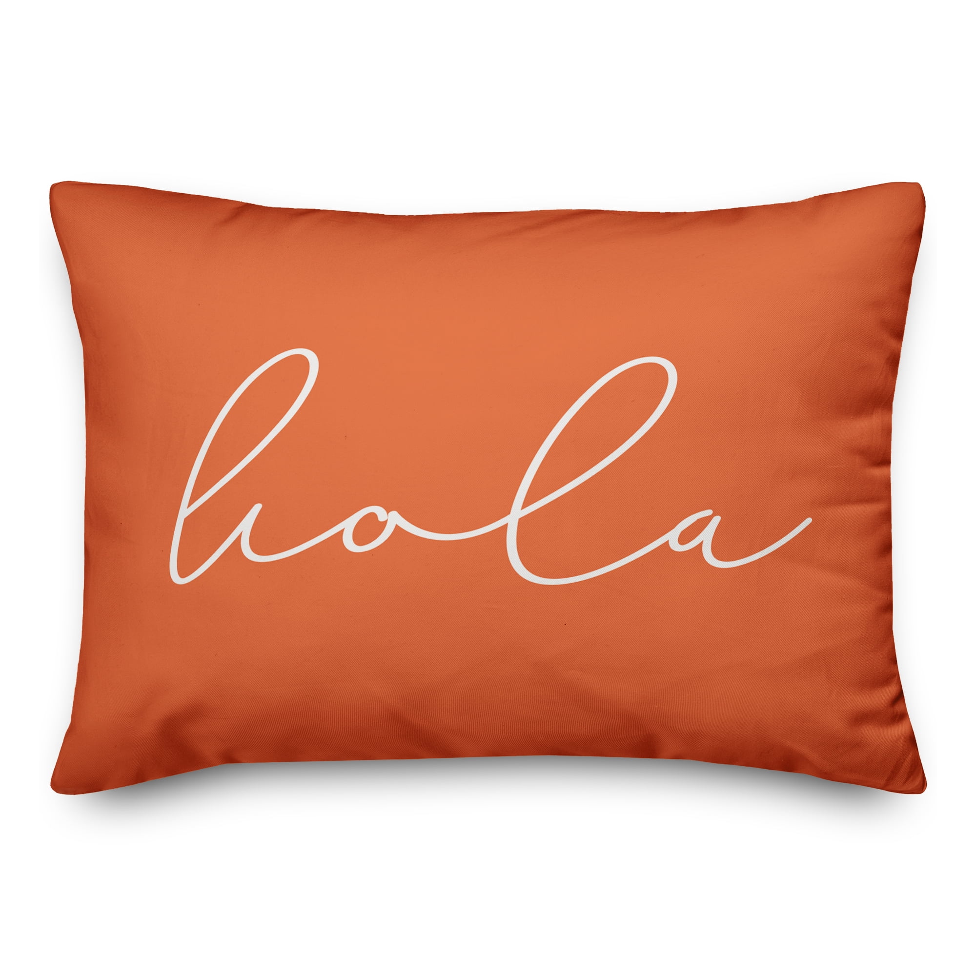 Creative Products Hola Thin Script Orange 14x20 Indoor / Outdoor Pillow