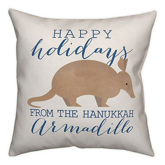 Creative Products Holiday Armadillo 18x18 Spun Poly Pillow