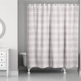 thumbnail image 1 of Creative Products Holiday Gray Plaid 71x74 Shower Curtain, 1 of 2