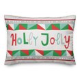 thumbnail image 1 of Creative Products Holly Jolly 14x20 Spun Poly Pillow, 1 of 3