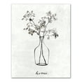 thumbnail image 1 of Creative Products Home Flower Line Drawing 16 x 20 Canvas Wall Art, 1 of 4