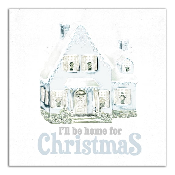 Creative Products Home For Christmas 12 x 12 Canvas Wall Art