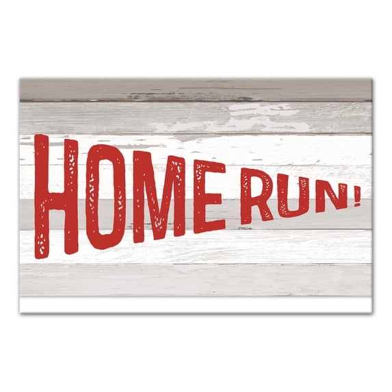 Creative Products Home Run Pennant 16x24 Canvas Wall Art
