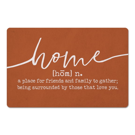 Creative Products Home Script Copper 27x18 Floor Mat