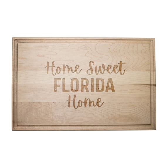 Creative Products Home Sweet Florida Home 17 x 11 Maple Cutting Board