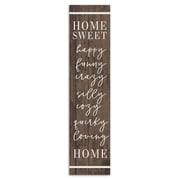 Creative Products Home Sweet Happy Home 10.5 x 47 Porch Leaner