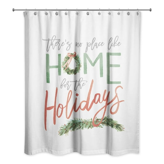 Creative Products Home for the Holidays 71x74 Shower Curtain