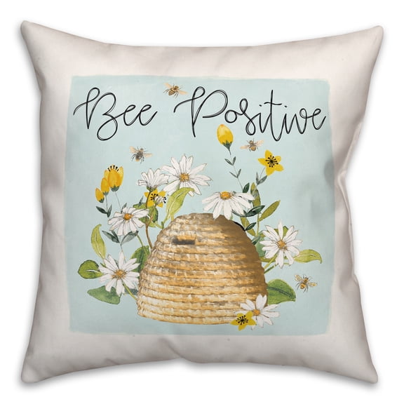 Creative Products Honey Bee Hive 18x18 Spun Poly Pillow