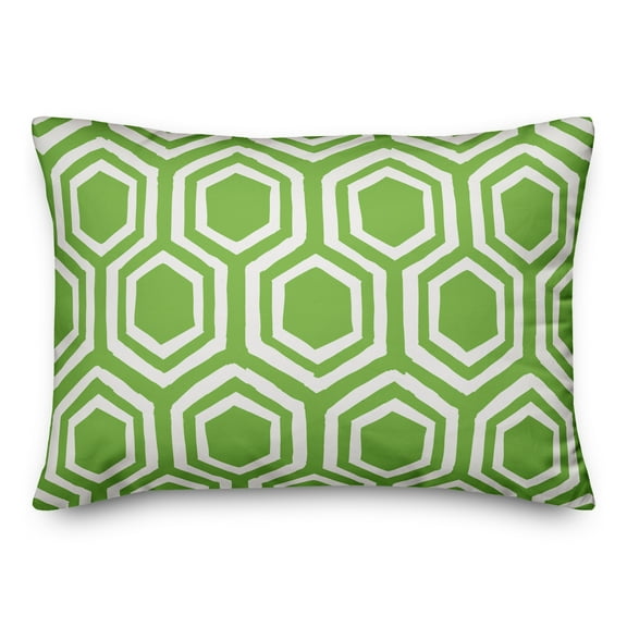 Creative Products Honeycomb Lime 14x20 Indoor / Outdoor Pillow