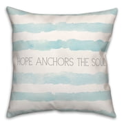 Creative Products Hope Anchors The Soul 20 x 20 Spun Poly Pillow