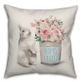 thumbnail image 1 of Creative Products Hoppy Easter Bunny Bucket 18x18 Spun Poly Pillow, 1 of 3