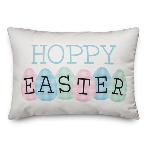 Creative Products Hoppy Easter Eggs 14x20 Spun Poly Pillow