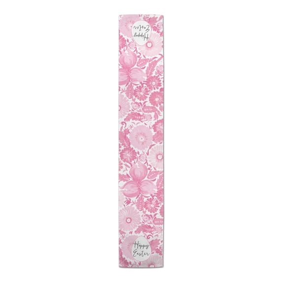 Creative Products Hoppy Easter Floral Egg 16x72 Cotton Twill Table Runner