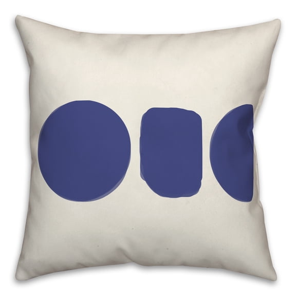 Creative Products Horizontal Shapes Organic 3 16 x 16 Spun Poly Pillow