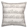thumbnail image 1 of Creative Products House Pattern 18 x 18 Spun Poly Pillow, 1 of 3