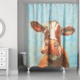 thumbnail image 1 of Creative Products How Now Brown Cow 71x74 Shower Curtain, 1 of 2