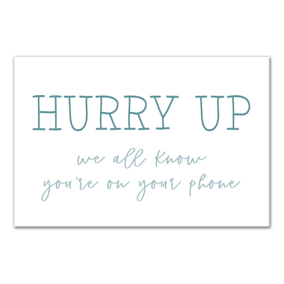 Creative Products Hurry Up 12x18 Canvas Wall Art