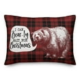 thumbnail image 1 of Creative Products I Can Bearly Wait for Christmas 14x20 Spun Poly Pillow, 1 of 3