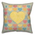 thumbnail image 1 of Creative Products I Heart Heart Heart You 18 x 18 Spun Poly Pillow, 1 of 3
