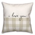 thumbnail image 1 of Creative Products I Love You a Bushel and a Peck 18x18 Spun Poly Pillow, 1 of 3