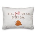 thumbnail image 1 of Creative Products I Still Fall for you Everyday 14x20 Spun Poly Pillow, 1 of 3