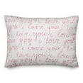 thumbnail image 1 of Creative Products I love You Handwriting 14 x 20 Spun Poly Pillow, 1 of 3