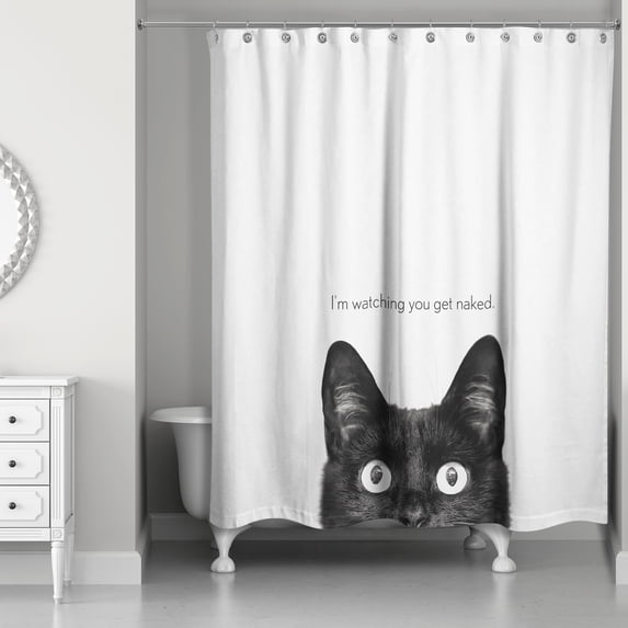 Creative Products I'm Watching You 71x74 Shower Curtain