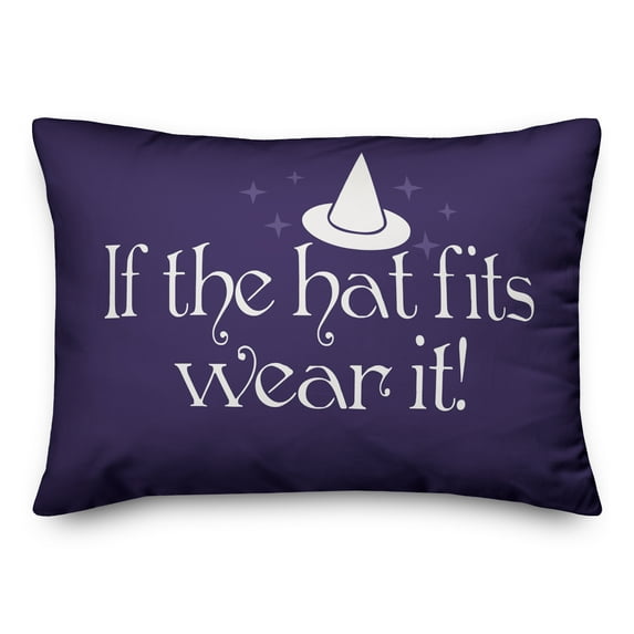 Creative Products If the hat fits, wear it! 14x20 Spun Poly Pillow