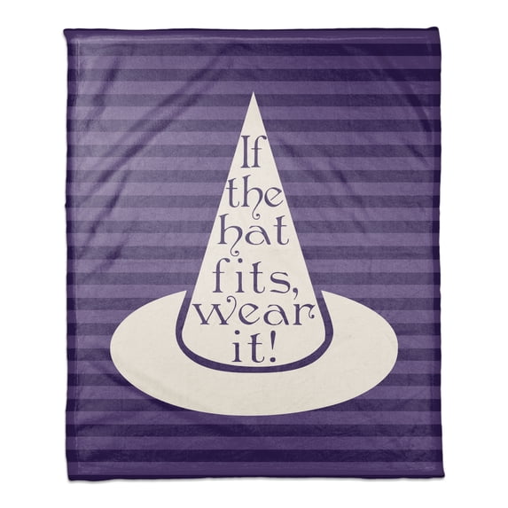 Creative Products If the hat fits, wear it! 50x60 Coral Fleece Blanket