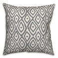 thumbnail image 1 of Creative Products Ikat in Gray 16x16 Spun Poly Pillow, 1 of 2