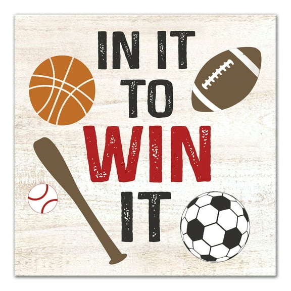 Creative Products In It To Win It 16x16 Canvas Wall Art