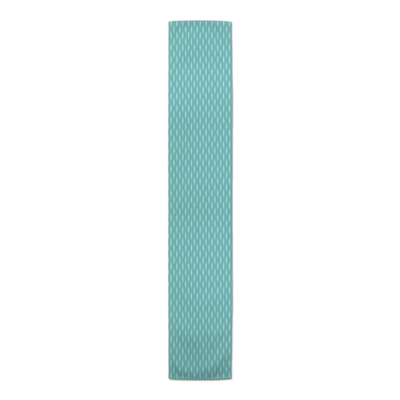 Creative Products Indigo Leaf Teal 16x90 Poly Twill Table Runner