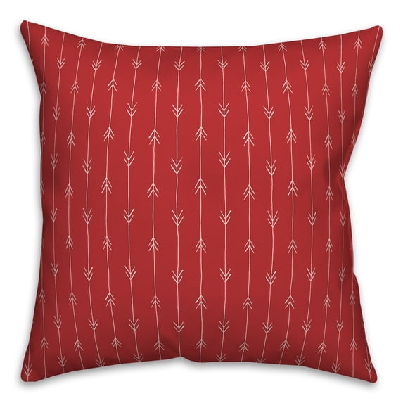 Creative Products Infinite Arrows in Red 16x16 Spun Poly Pillow
