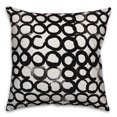 thumbnail image 1 of Creative Products Ink Circles in Black 16x16 Spun Poly Pillow, 1 of 2