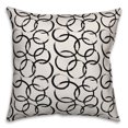 thumbnail image 1 of Creative Products Ink Rings in Black 16x16 Spun Poly Pillow, 1 of 2