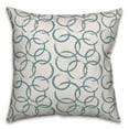 thumbnail image 1 of Creative Products Ink Rings in Blue 16x16 Spun Poly Pillow, 1 of 2