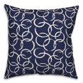 thumbnail image 1 of Creative Products Ink Rings in Blue 16x16 Spun Poly Pillow, 1 of 2