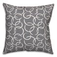 thumbnail image 1 of Creative Products Ink Rings in Gray 16x16 Spun Poly Pillow, 1 of 2