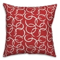 thumbnail image 1 of Creative Products Ink Rings in Red 16x16 Spun Poly Pillow, 1 of 2