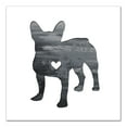 thumbnail image 1 of Creative Products Ink Silhouette Frenchie 36 x 36 Canvas Wall Art, 1 of 5