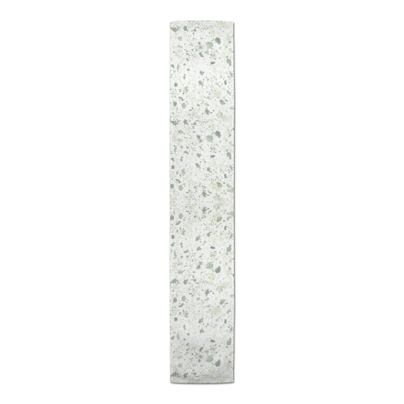 Creative Products Ink Splatter Green 4 16 x 72 Poly Twill Table Runner