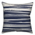 thumbnail image 1 of Creative Products Ink Stripes in Blue 16x16 Spun Poly Pillow, 1 of 2