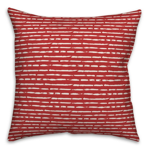 Creative Products Ink Strokes in Red 16x16 Spun Poly Pillow