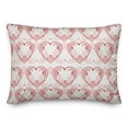 thumbnail image 1 of Creative Products Interlocking Hearts Pattern 14x20 Spun Poly Pillow, 1 of 3