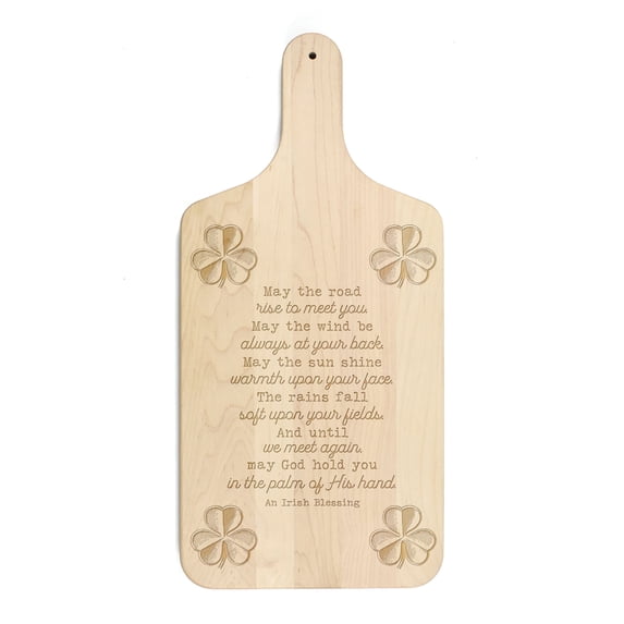 Creative Products Irish Blessing 8 x 17 Maple Paddle Cutting Board